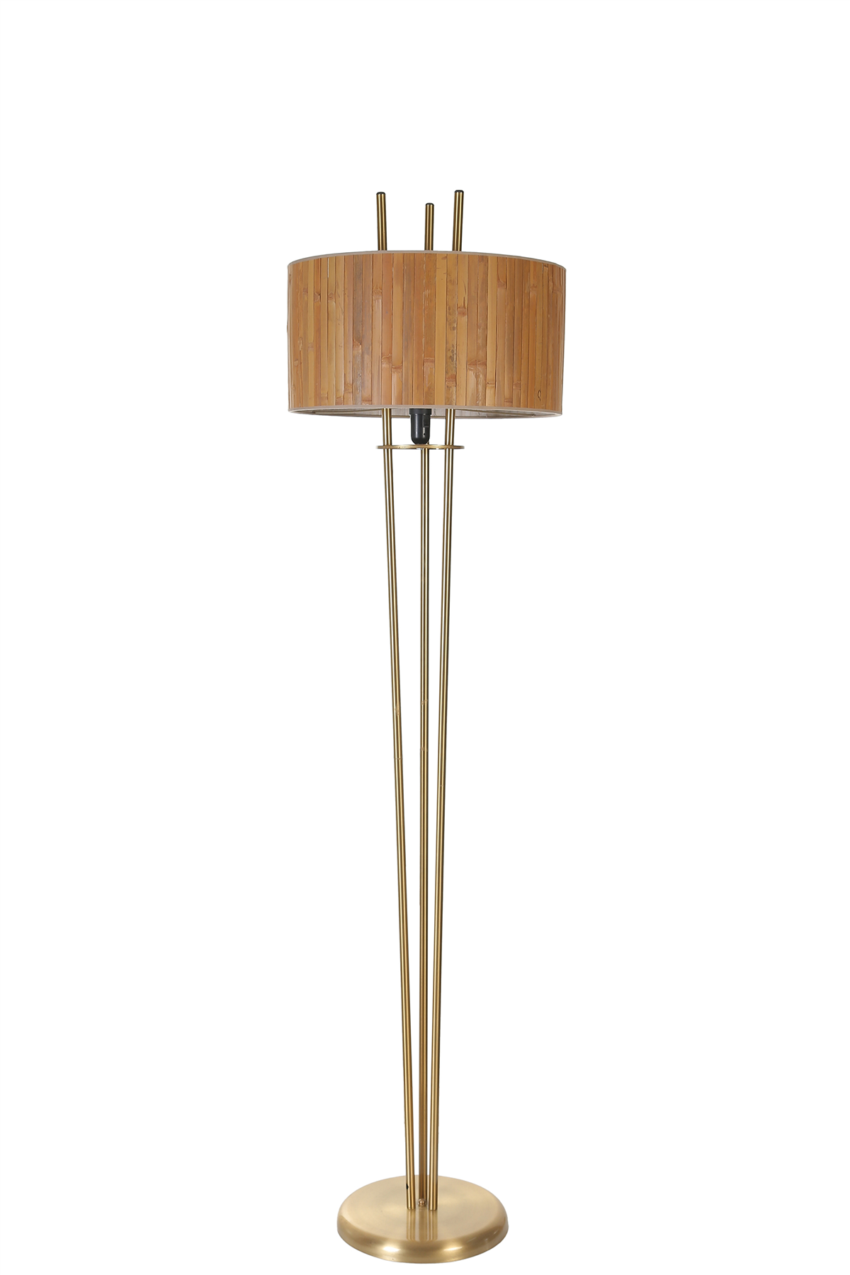 Belen Eskitme Lambader Silindir Bambu 01 Abajurlu