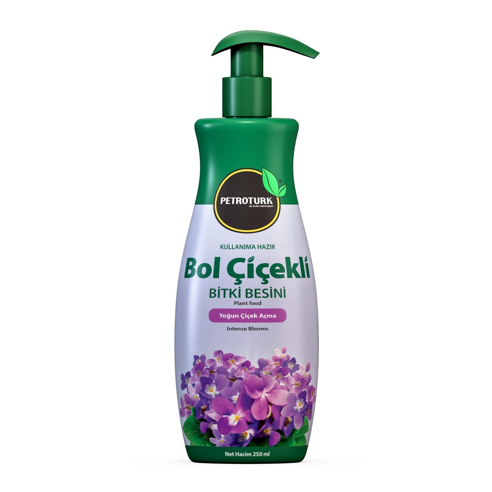 Bol Cicekli Sivi Bitki Besini 250Ml Kns