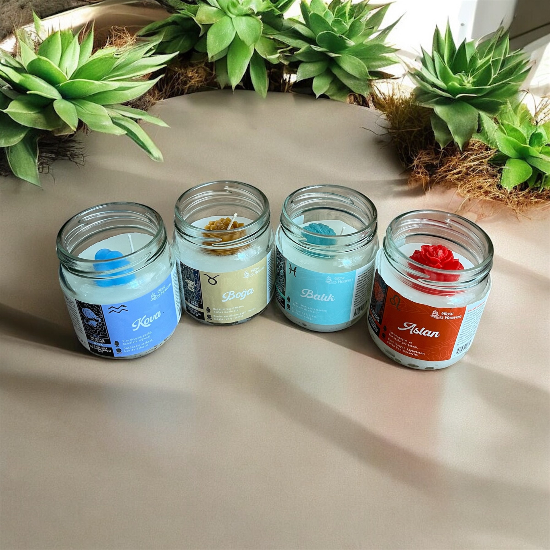 Burc Temali Mum Asorti-Gh038- Kns