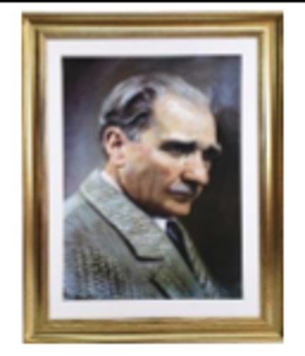 Çerçeveli Atatürk Resmi Asorti 30X40