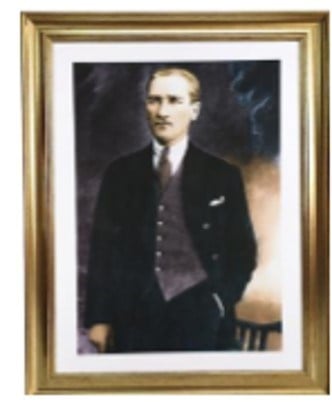 Çerçeveli Atatürk Resmi Asorti 45X60