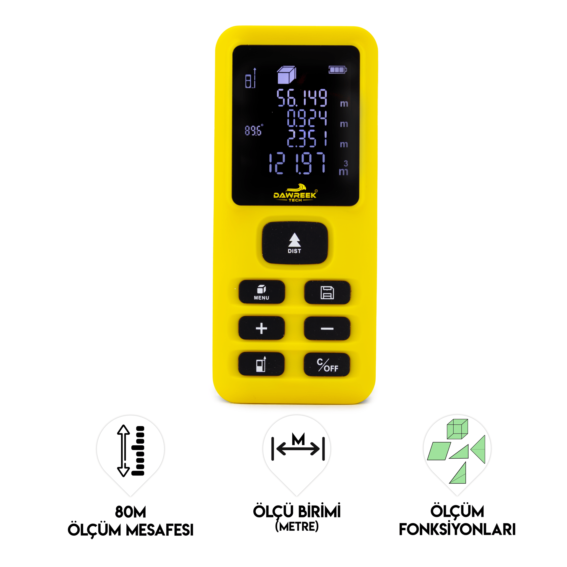 Dawreek MESAFE ÖLÇER E40 YELLOW (PL005)