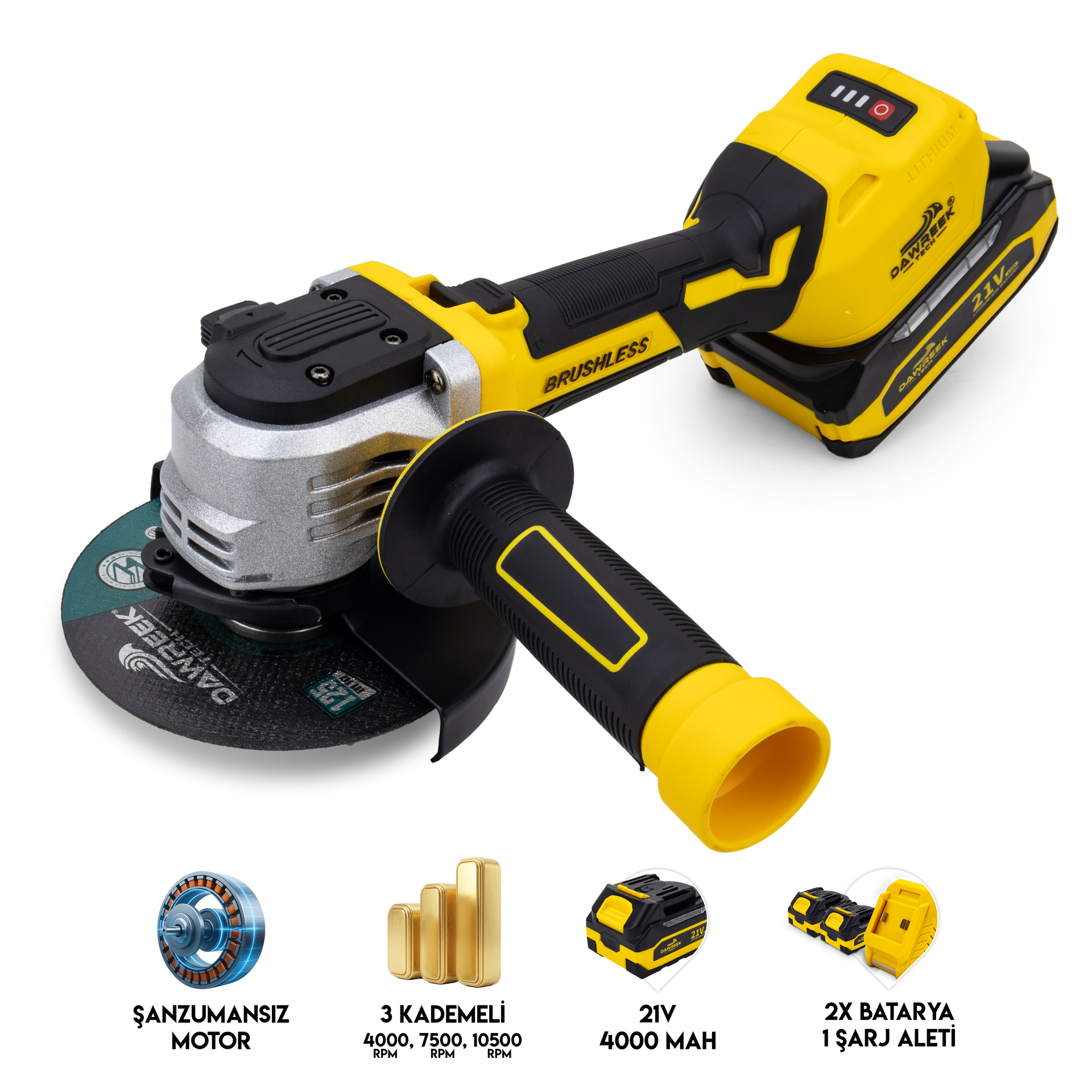 Dawreek Tech Avuç Taşlama (DT01AG)