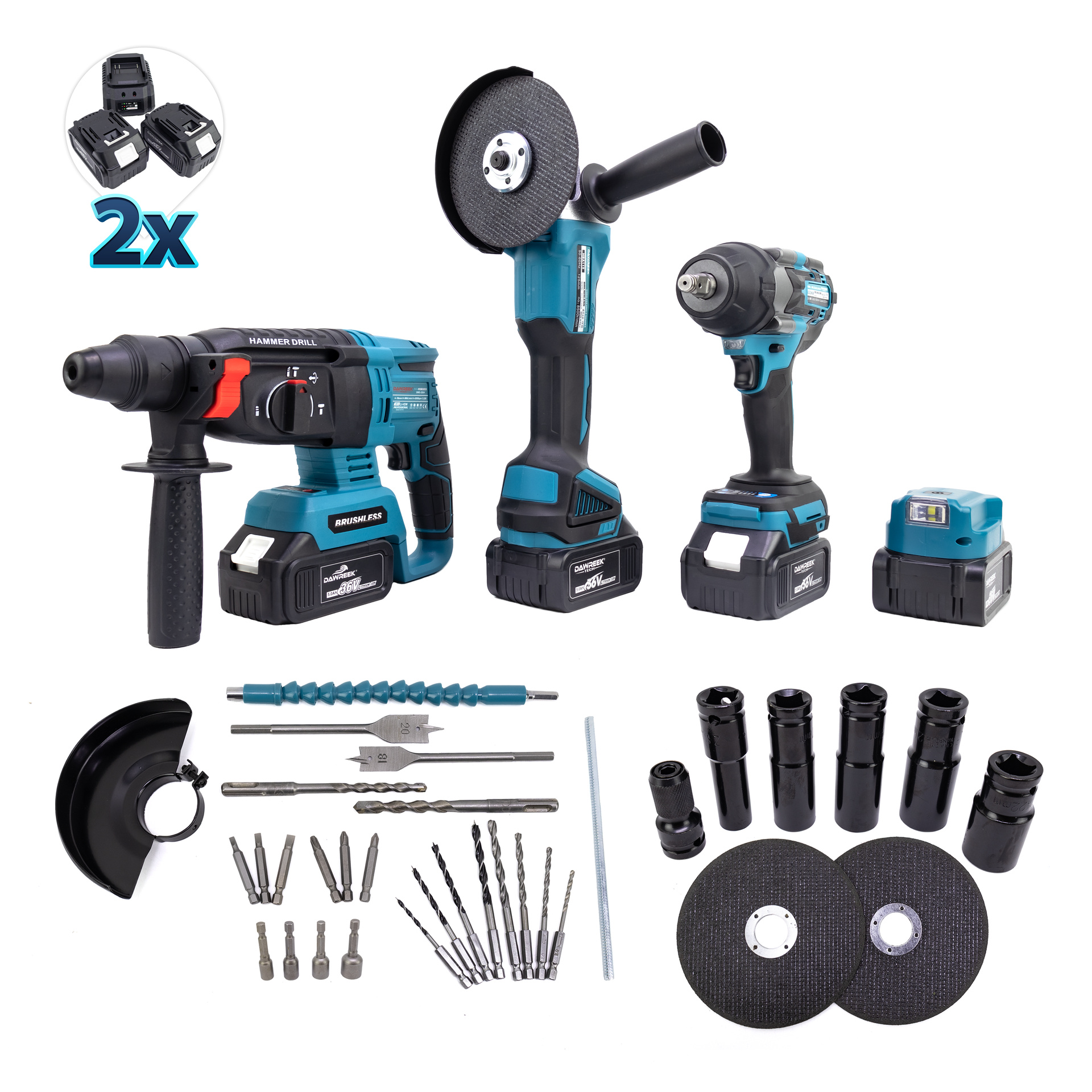 Dawreek ÜÇLÜ SET MK800 2B1Ş (Ş.SPRAL+S.SIKMA+Ş.HİLTİ) (BT0176)