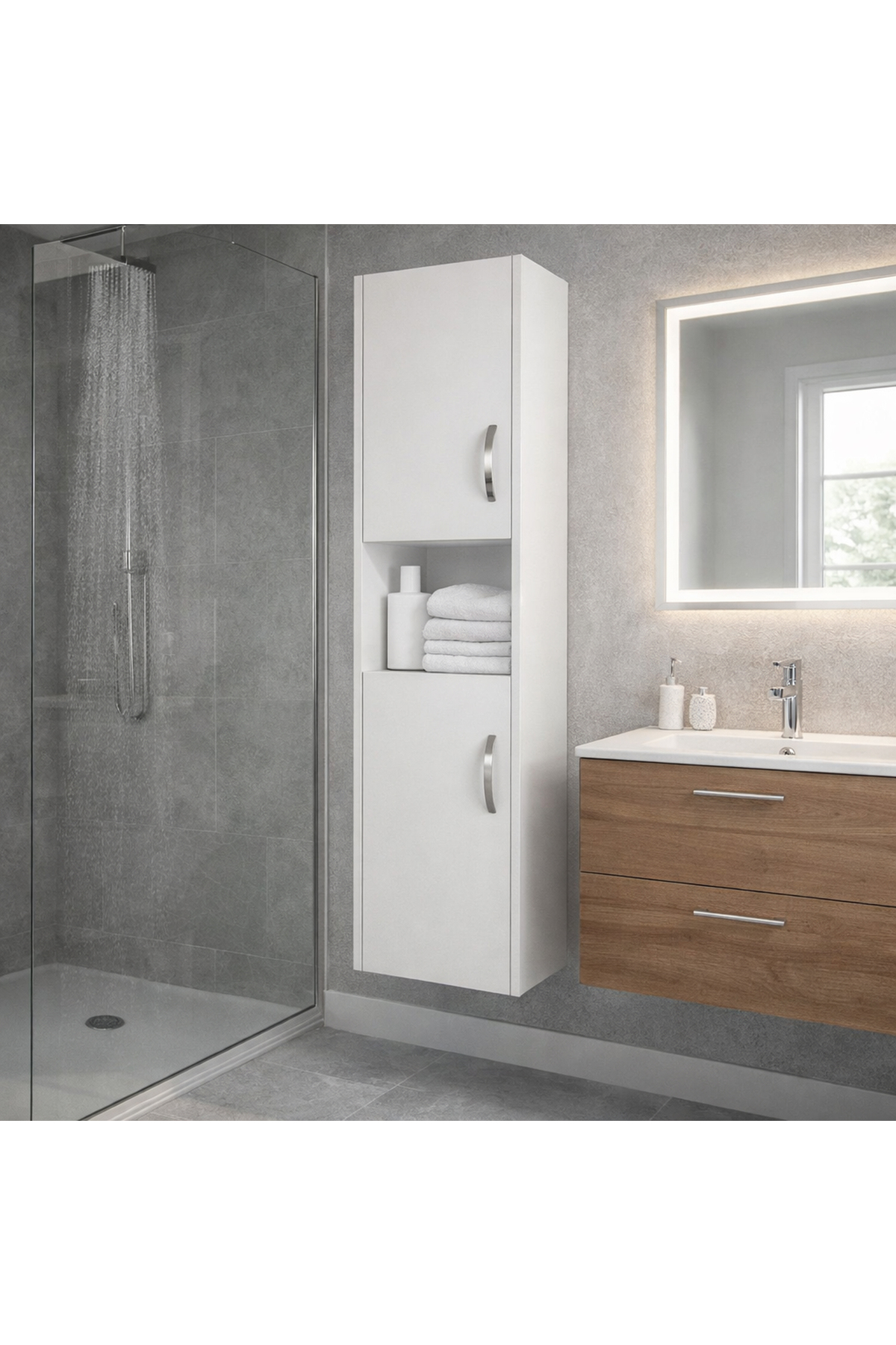 Dekorister 2 Kapaklı Asma Banyo Dolap