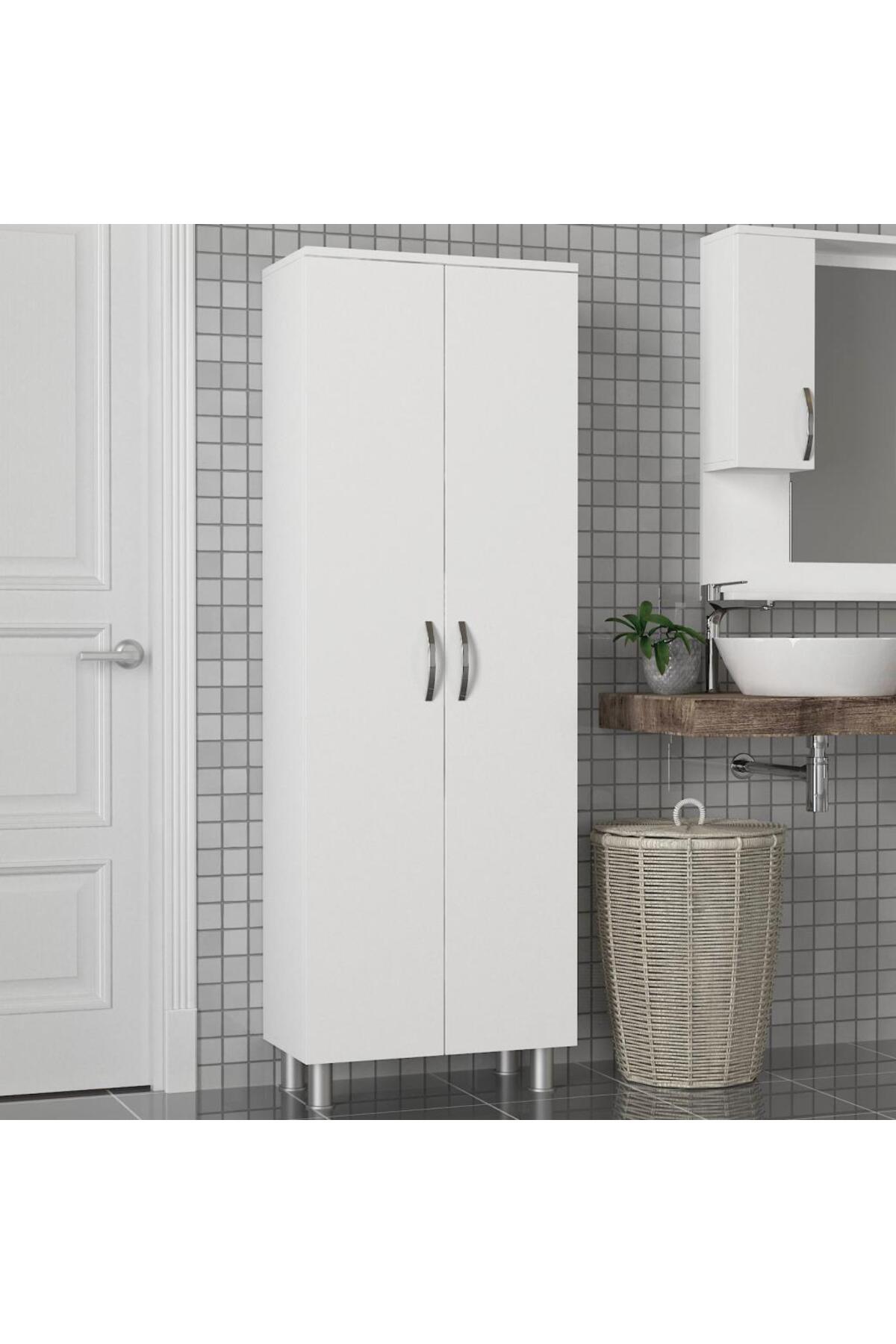 Dekorister Arizona 2 Kapaklı Çok Amaçlı Banyo Dolabı