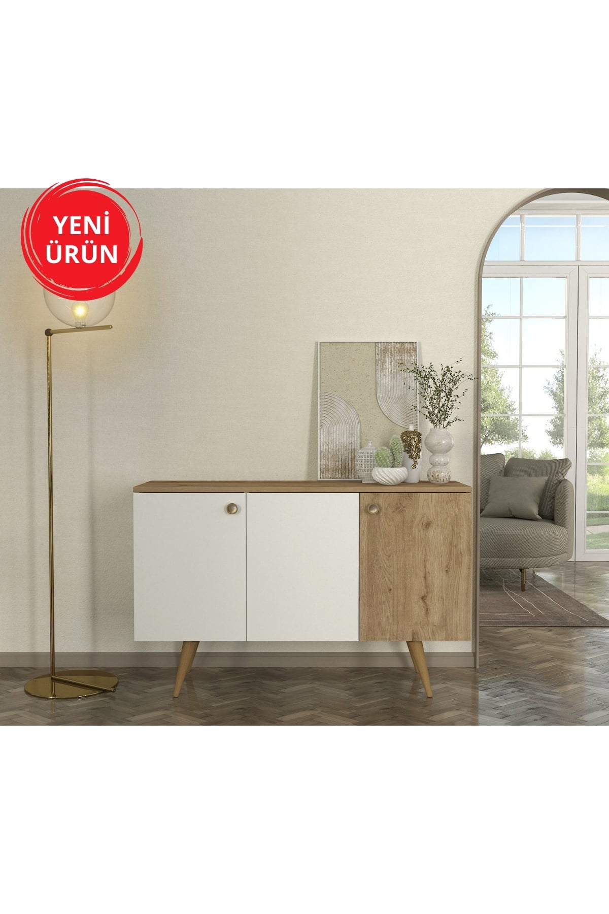 Dekorister Geo Konsol Beyaz - Sepet