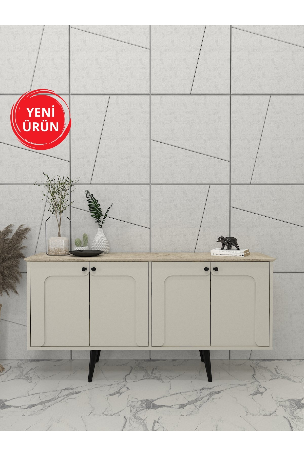 Dekorister Sevilla Konsol Kumtaşı - Traverten 150cm