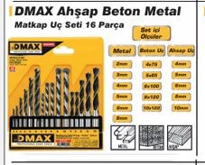 Dmx4345 Ahsap Beton Metal Uc Seti 16 Prc