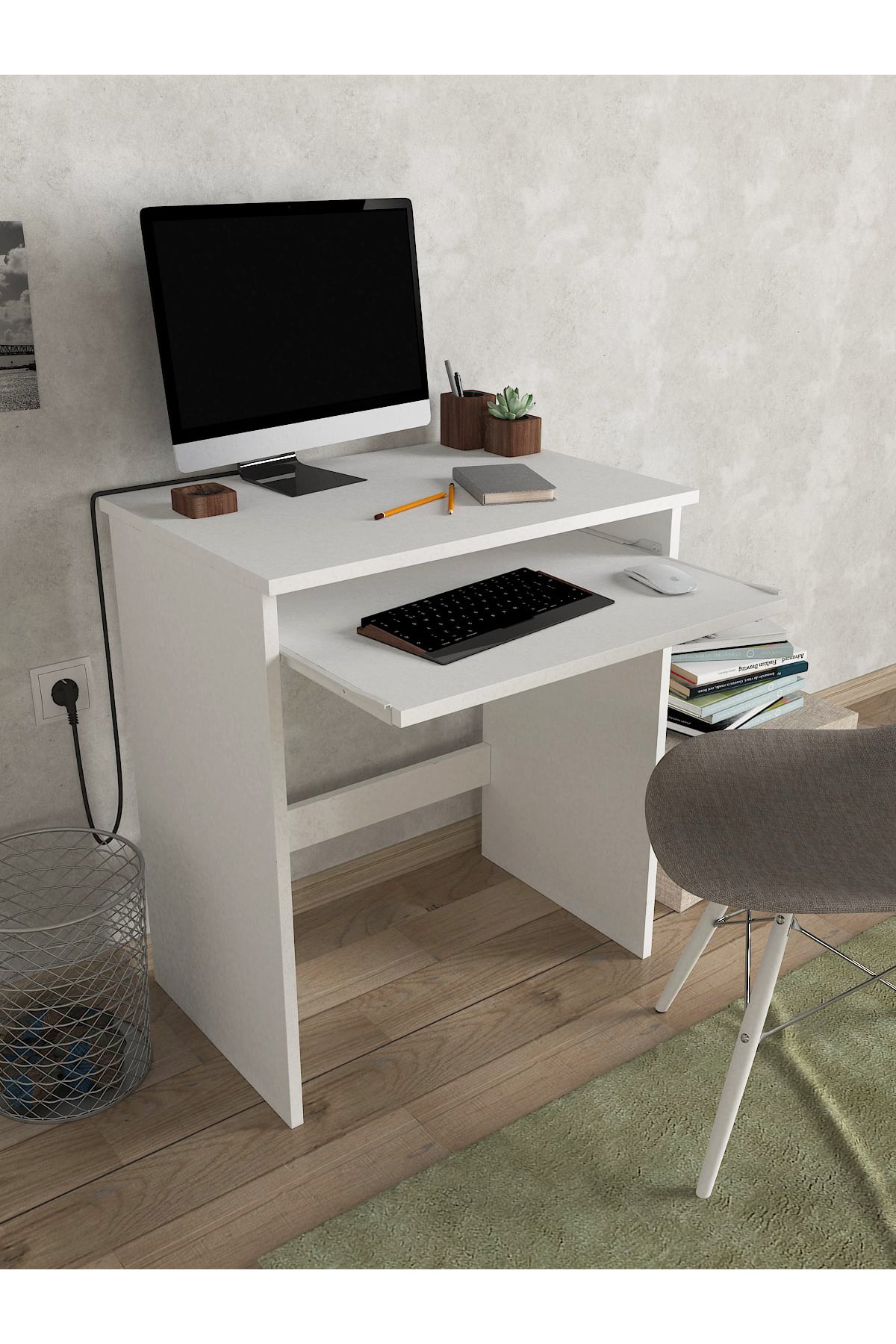 Dorpek Bilgisayar Pc Çalışma Laptop Masası Beyaz | Gilda