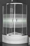 Elit 816H 90*90 5Mm Yatay Cizgili Kabin + Oval Mini Kuvet