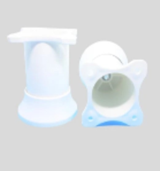 Kelebek Plastik Ayak Beyaz Ayarlı 8 Cm.