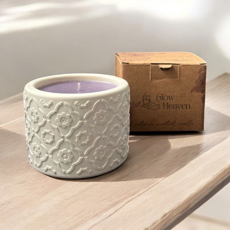 Kokulu Mum Cicek Desenli-Gh008- Kns