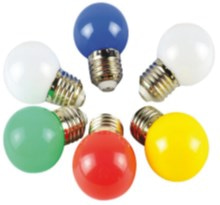 Led Gece Lambasi Ampulu E27 1W Kirmizi