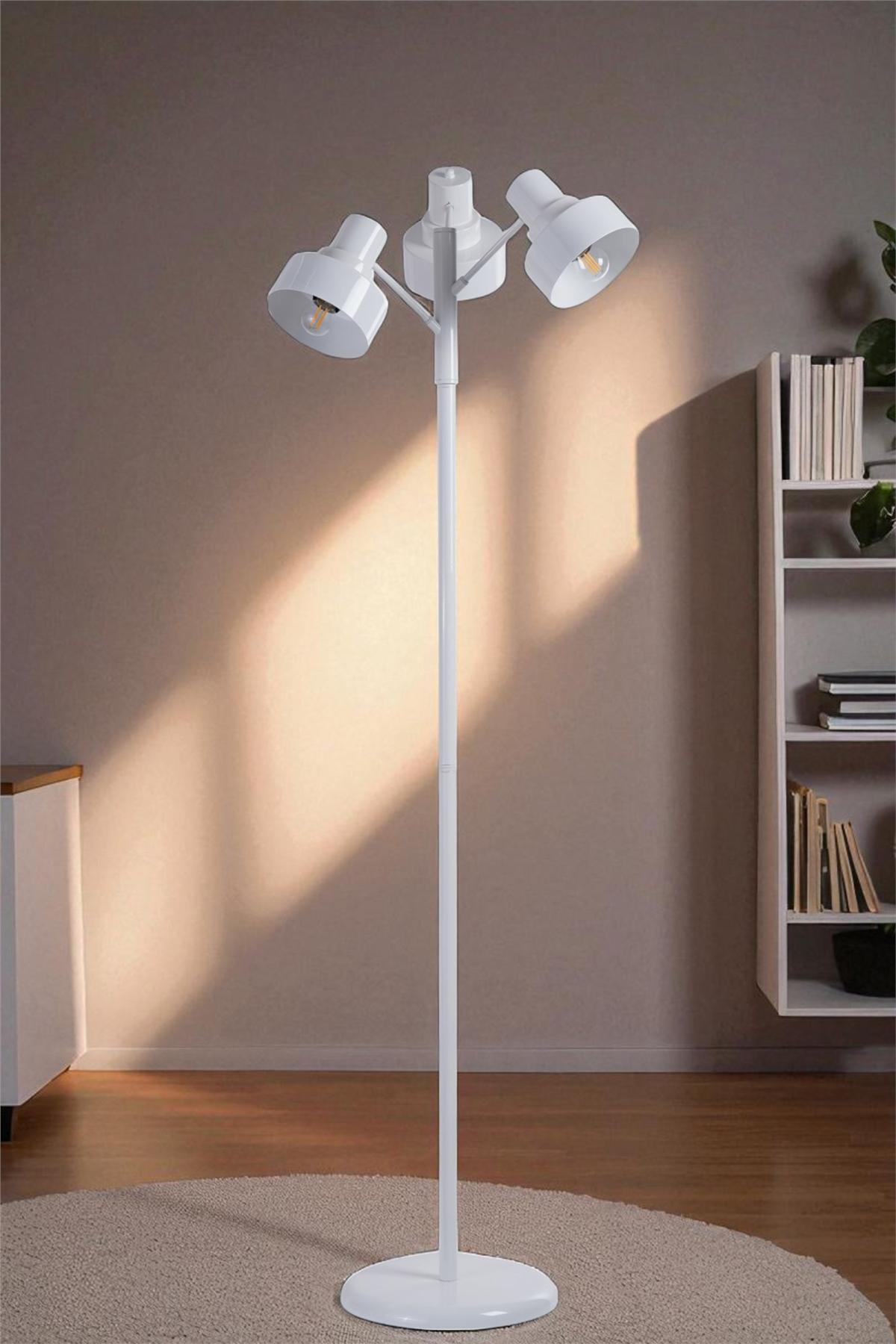 Lumexx Jesus 3 Lü Beyaz Lambader Metal Başlıklı