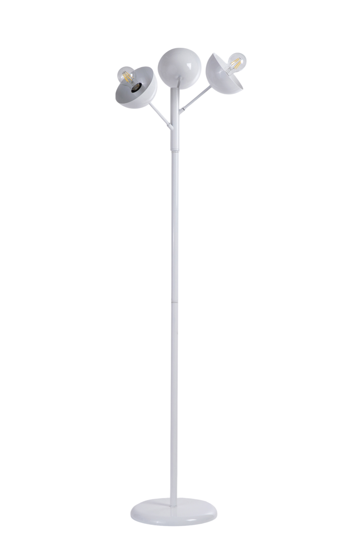 Lumexx Küre 3 Lü Beyaz Lambader Metal Başlıklı