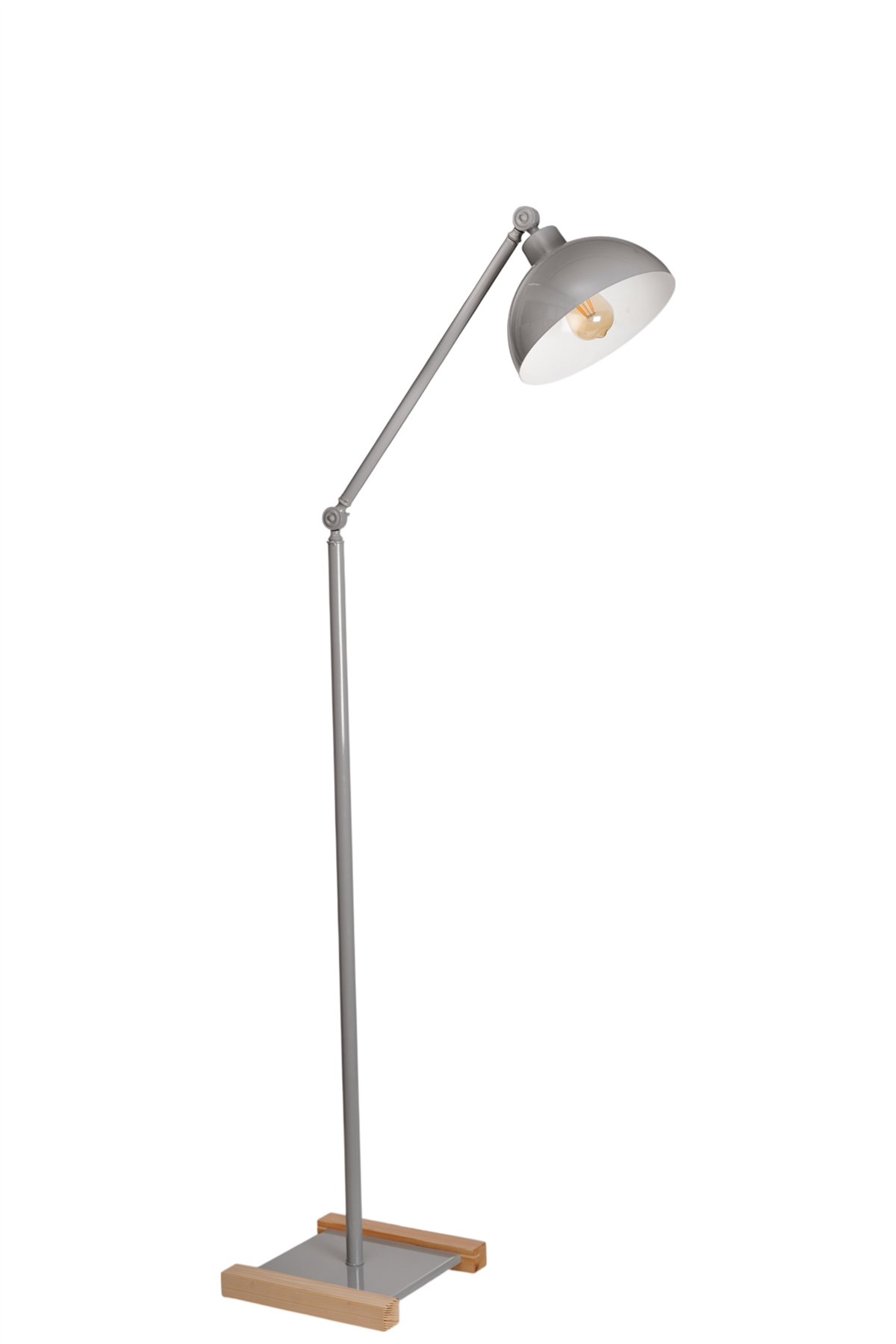 Lumexx Milas Gri Retro Başlıklı Lambader