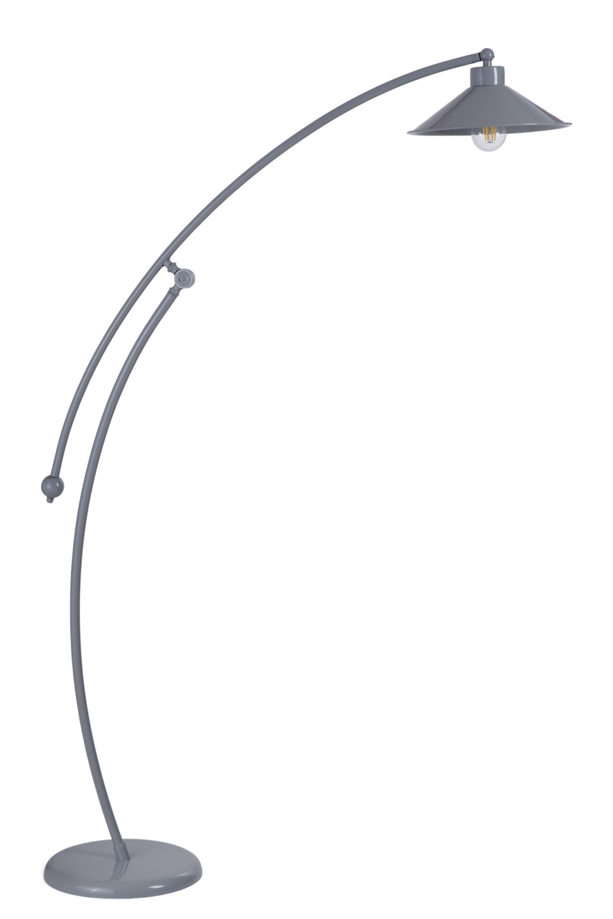 Lumexx Zümra Gri Lambader Metal Gri Başlıklı