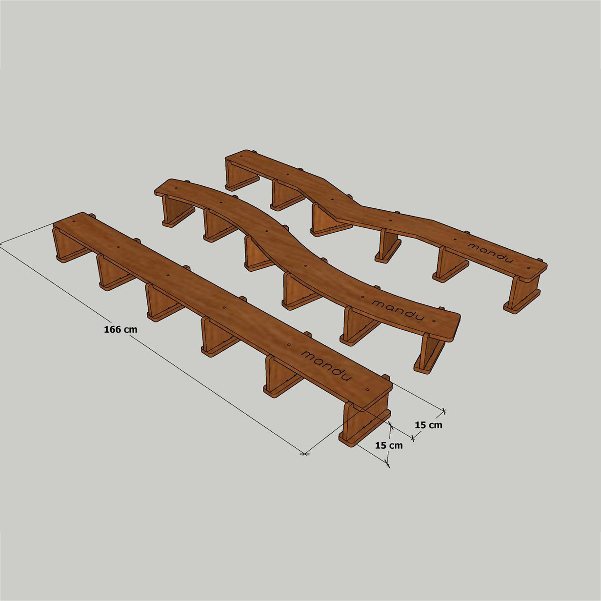Mandu Ahşap Denge Platformu (Denge Tahtası)