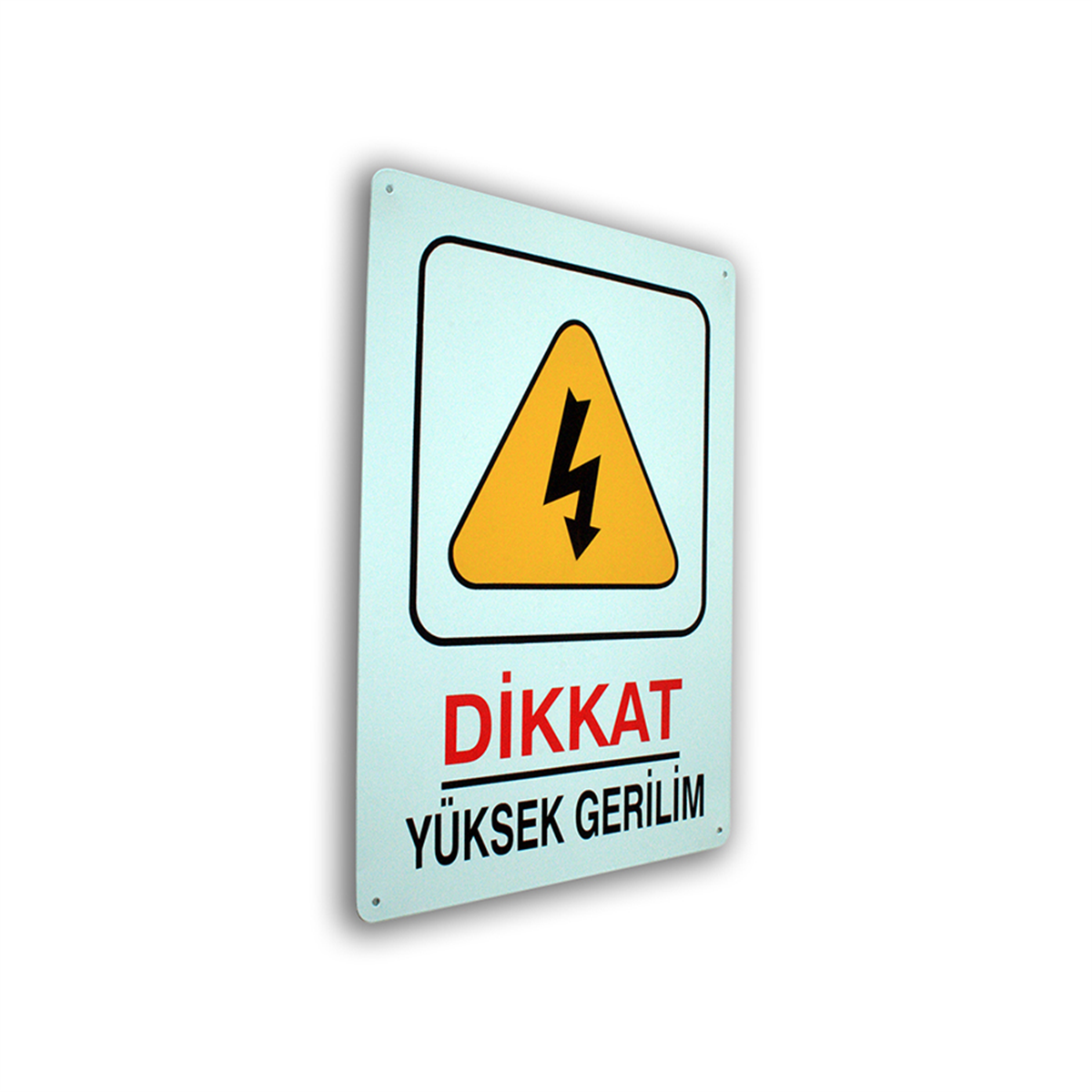 Metal Levha Dikkat Yüksek Gerilim (Mig15)25.5*36Cm