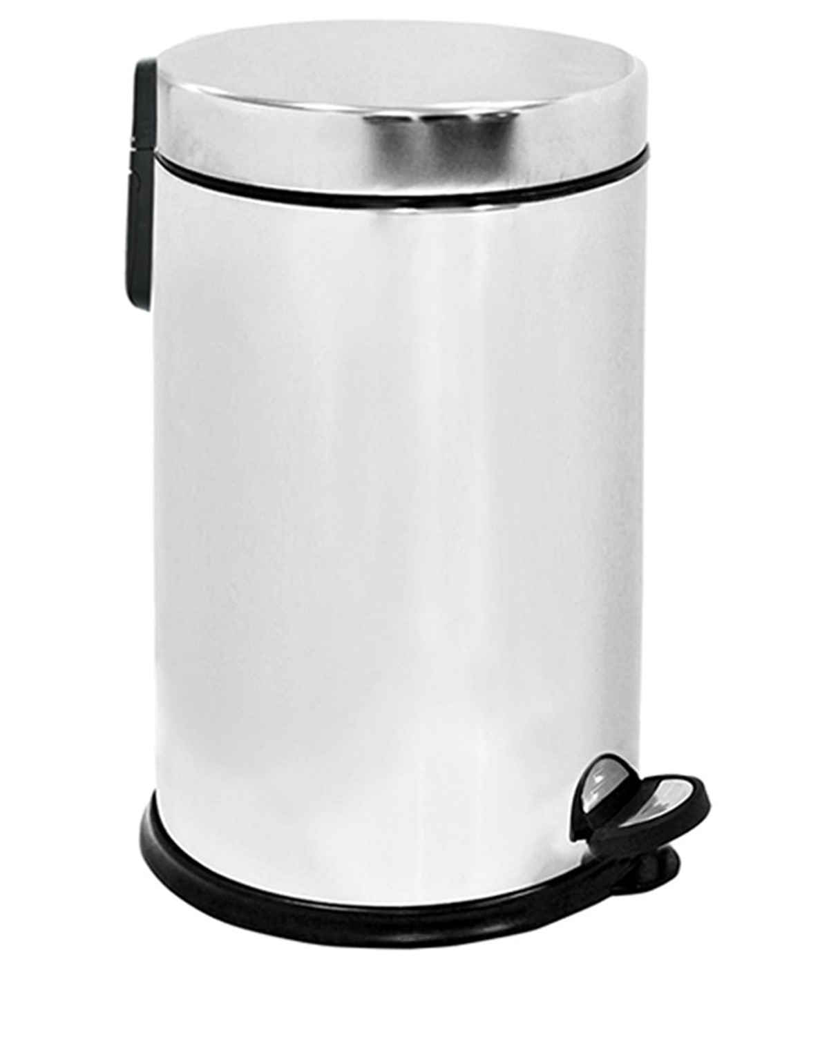 Mikro Pedallı Çöp Kovası Krom 12 Lt