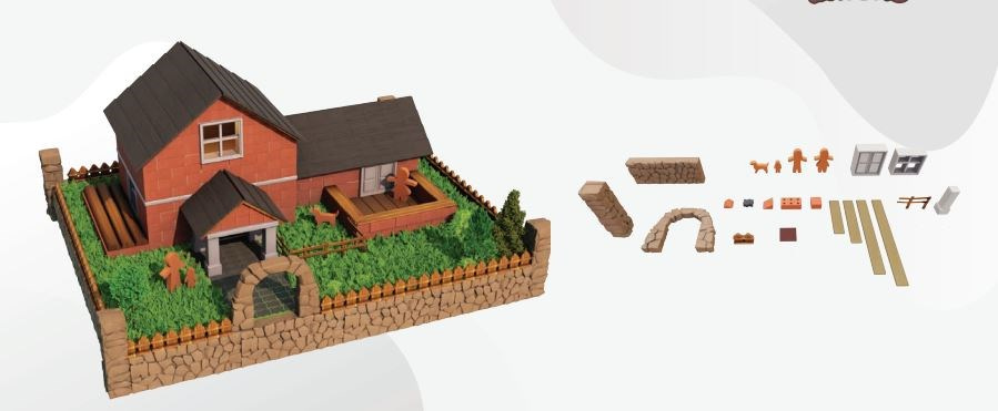 Minyatur Tugla Ciftlik Evi Adn-3888