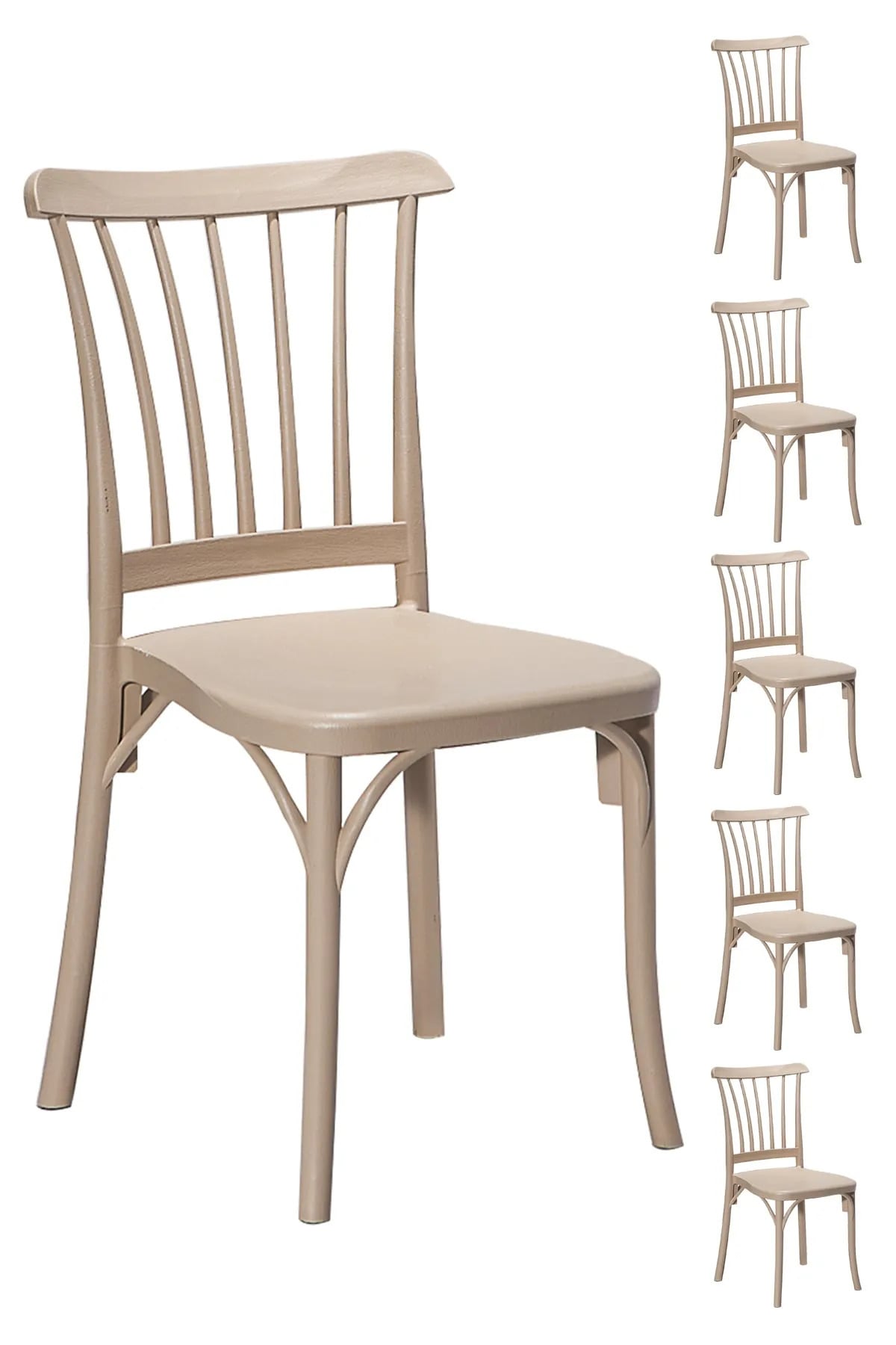 Mobetto 6 Adet Violet Cappucino Sandalye / Balkon-bahçe-mutfak