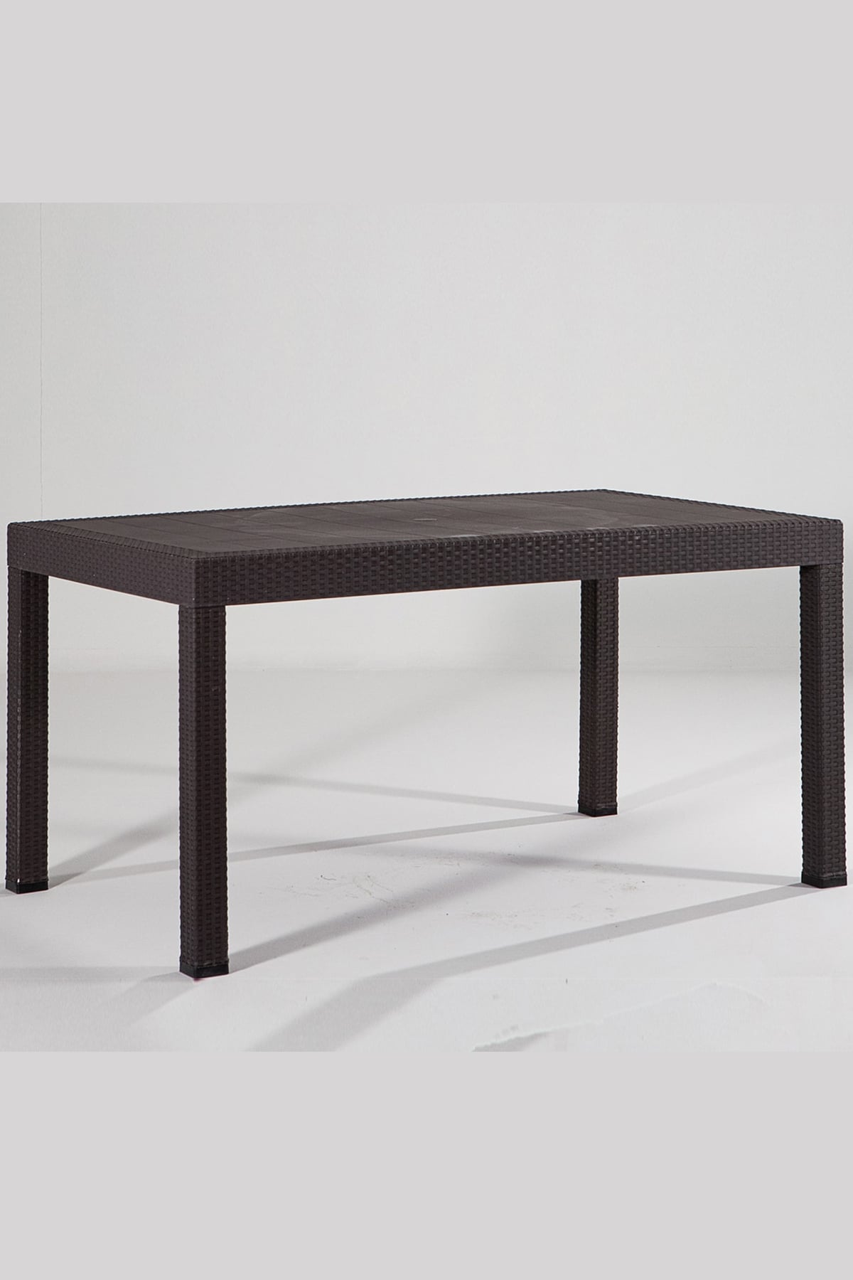 Mobetto Rattan 90x150 Camsız Kahve Masa - Bahçe&balkon&teras