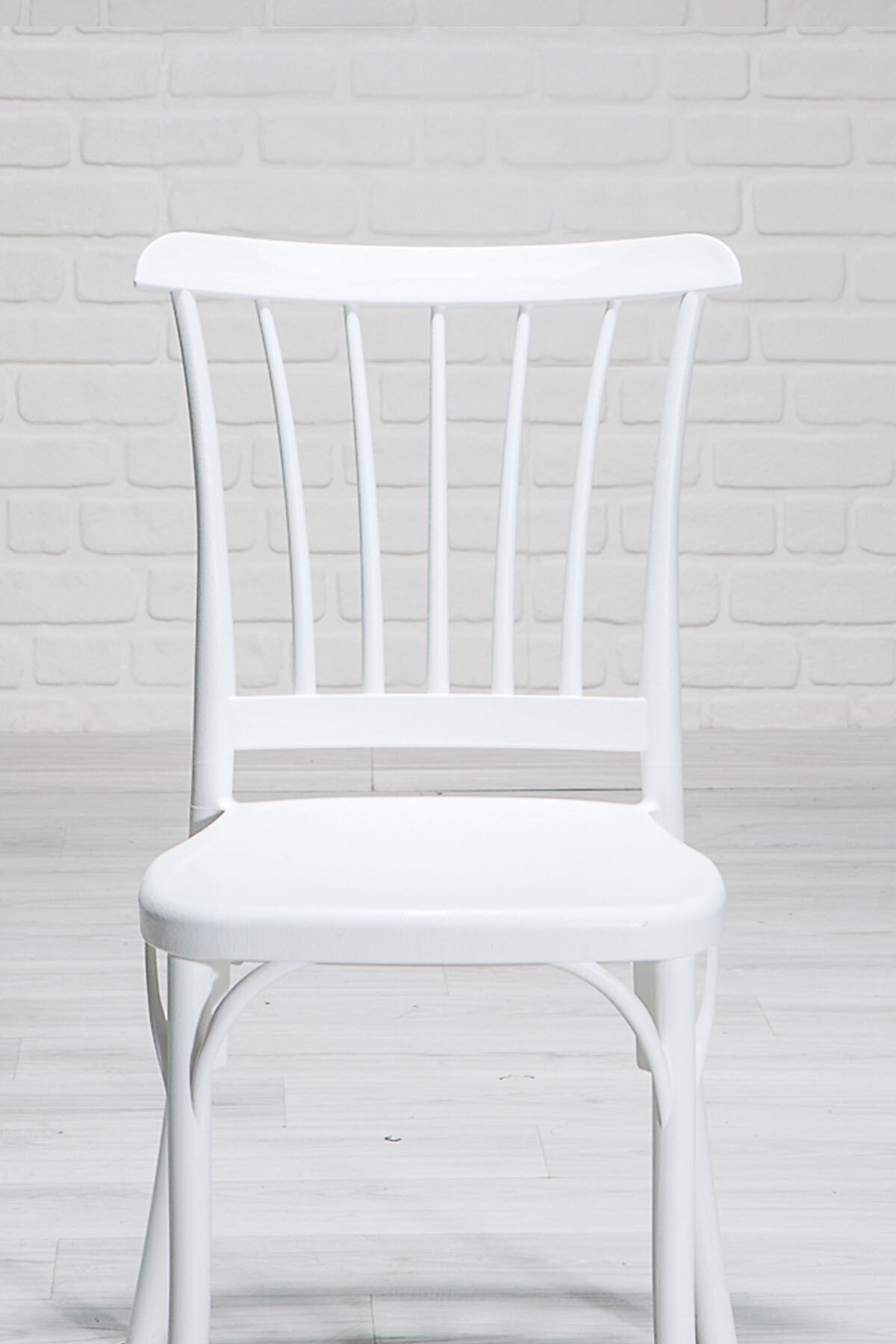 Mobetto Violet Home Mutfak Sandalyesi 4 Adet - Beyaz