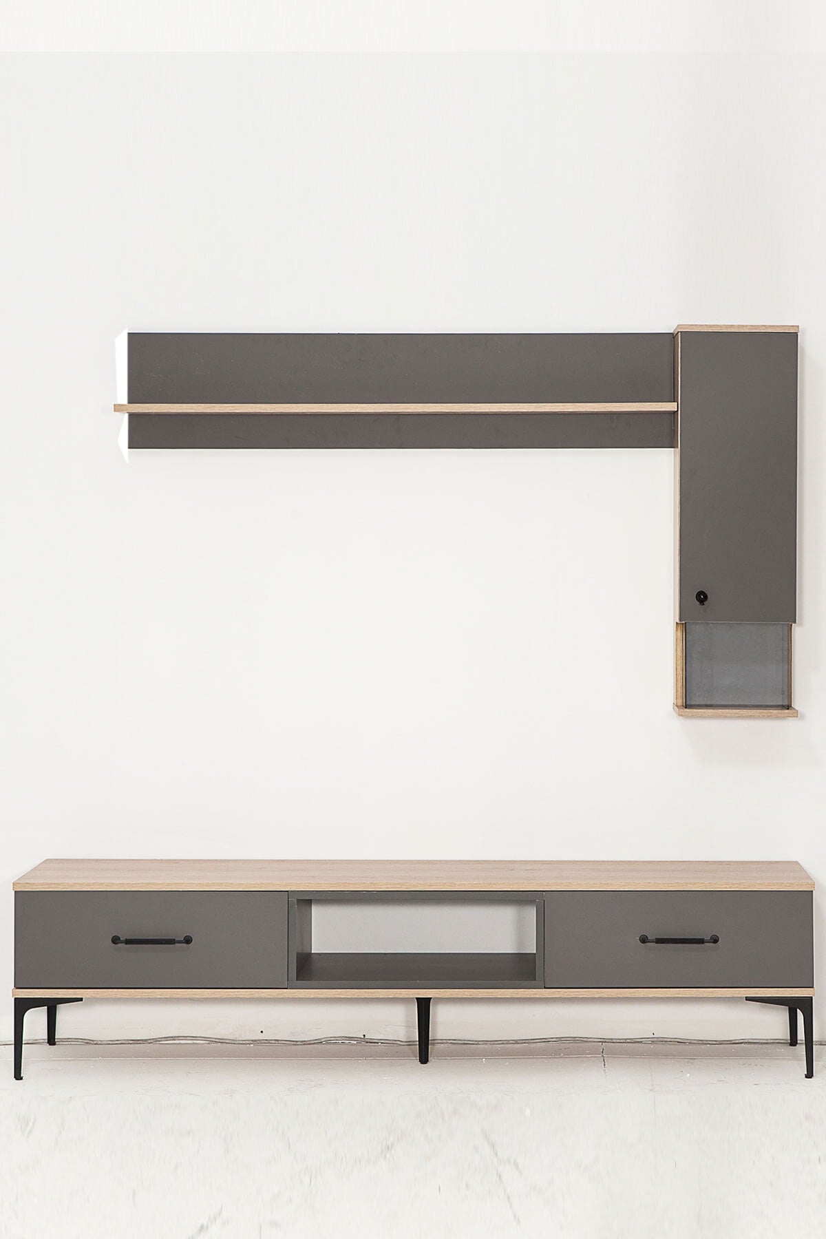 Modalife 180x40 Kapaklı+raflı Tv Ünitesi - Palmira Bitter