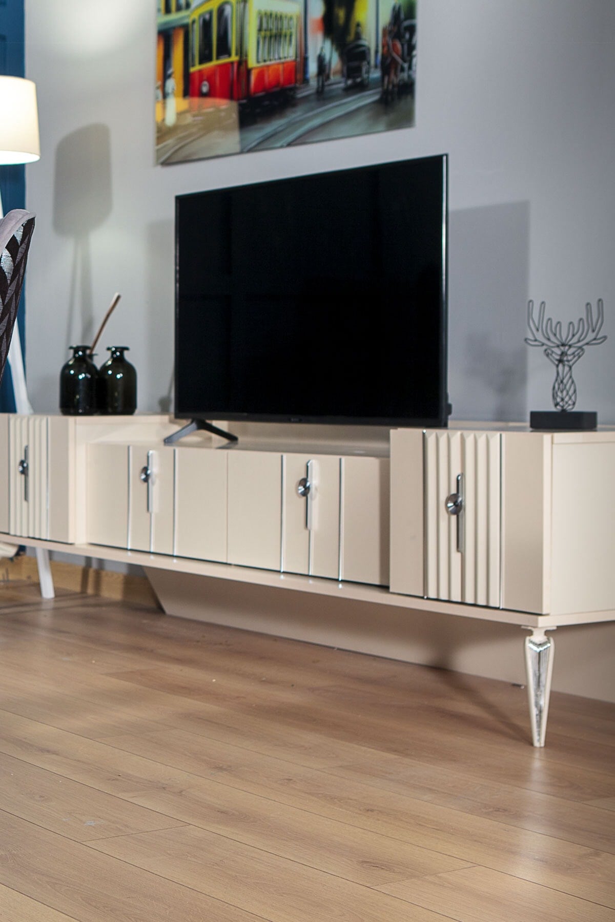 Modalife Vivaldi 199x46 Kapaklı+çekmeceli Tv Ünitesi - Vizon