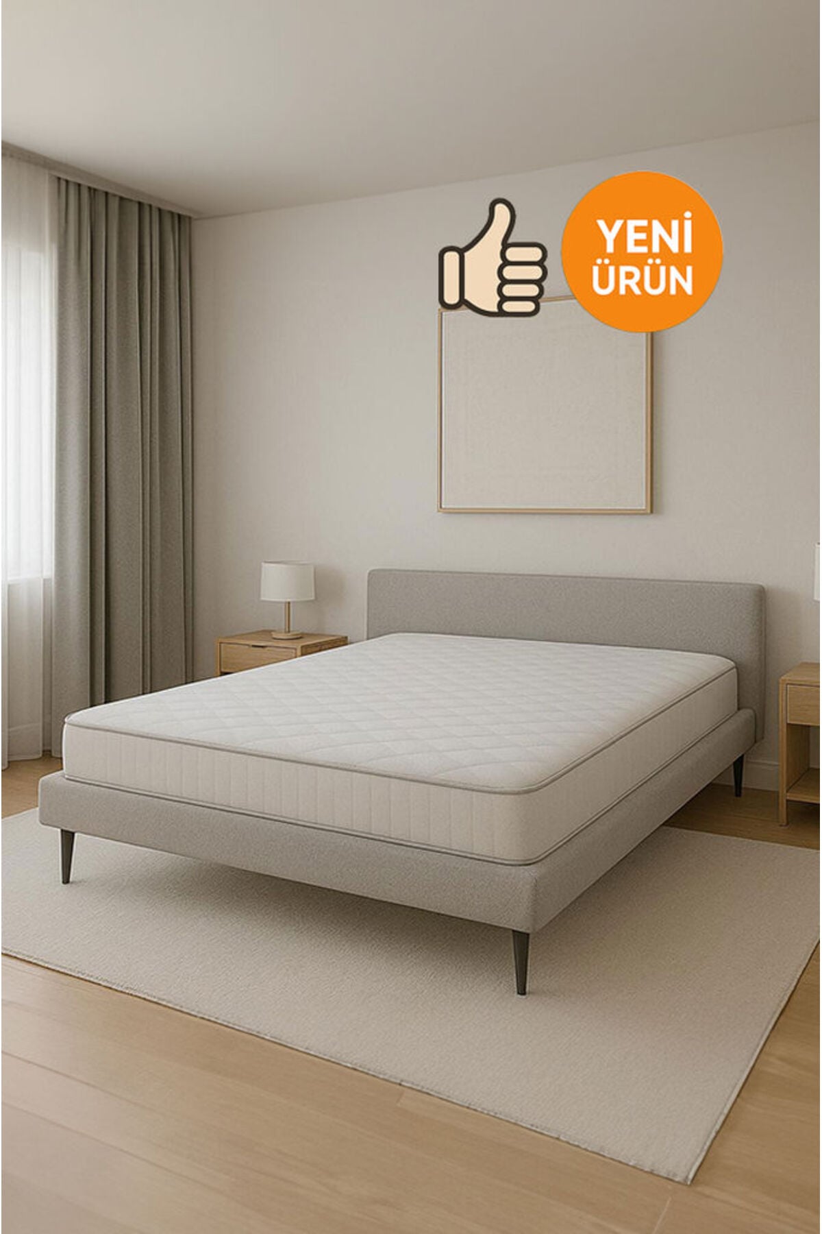 Modamed Ergonomik Yatak, Ultra Ortopedik Bamboo Classic Yaylı Yatak, Ölçü Seçenekli