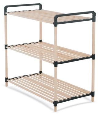 Moduler Masif Ahsap 3 Katli Raf 65*35*80Cm- Nr-01