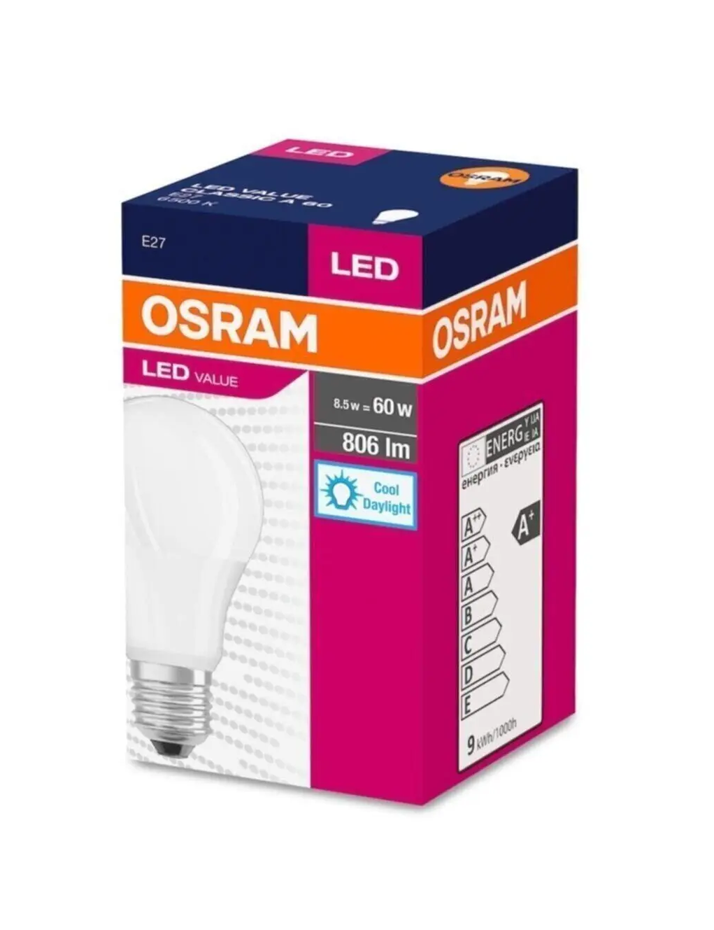 Osram Led Ampul 8.5W Beyaz Işık E27