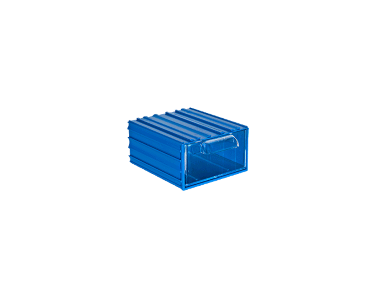 Plastik Çekmeceli Kutu 106X122X62 Mm Tek Bolme-302