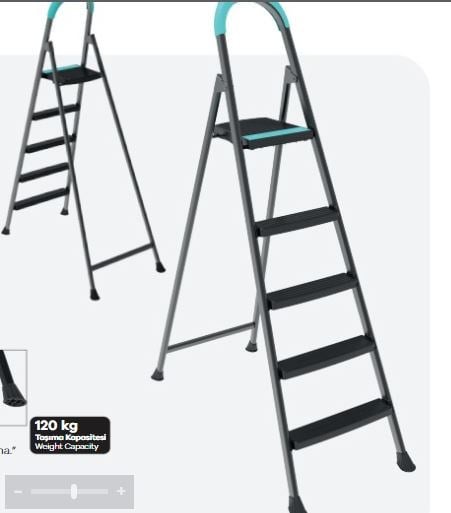 Riser Merdiven 4+1 Plastik Basamaklı-51304