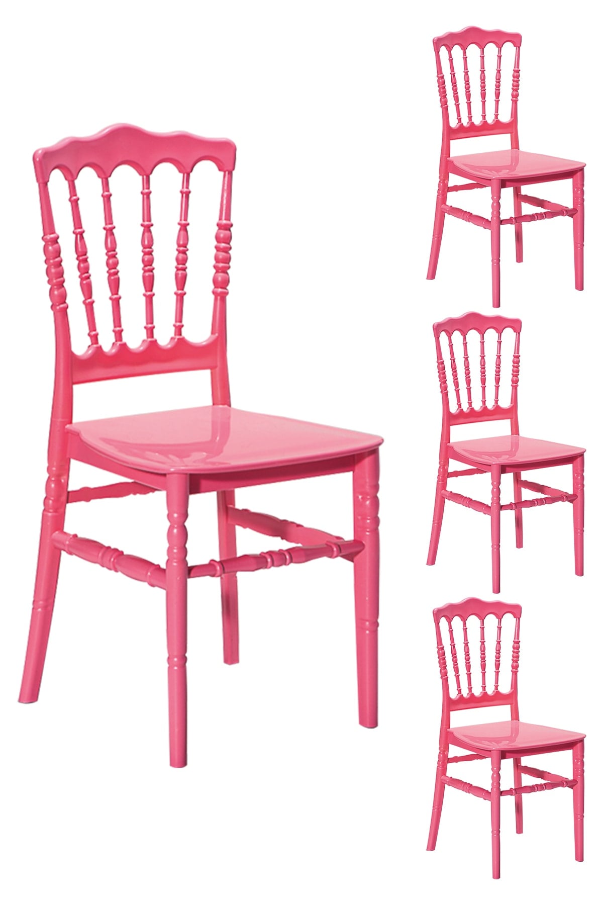 Sandalie 4 Adet Miray Pembe Sandalye / Balkon-Bahçe-Mutfak