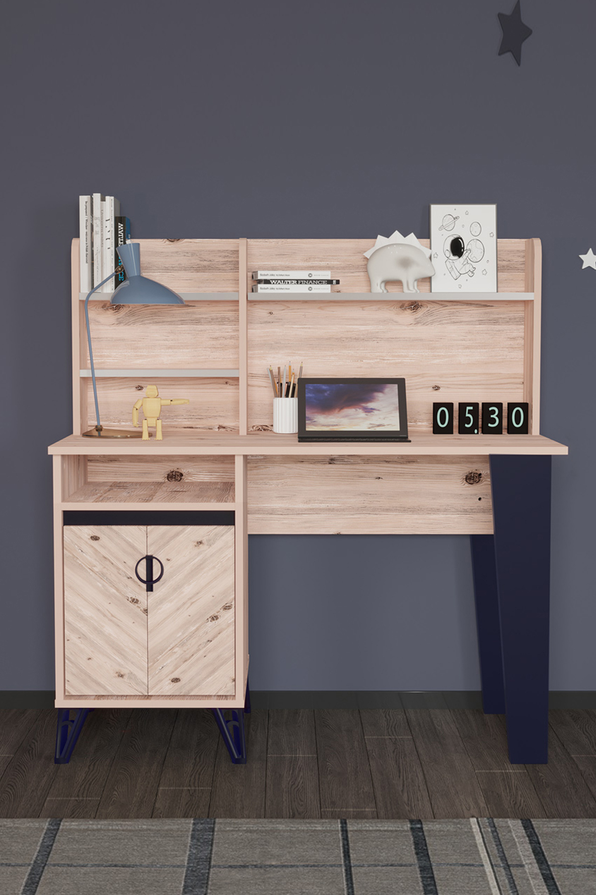 Sandalie Arda 60x120 Cm Çalışma Masası Bilgisayar Masası Ofis Ders Yemek Masası Atlantik Çam