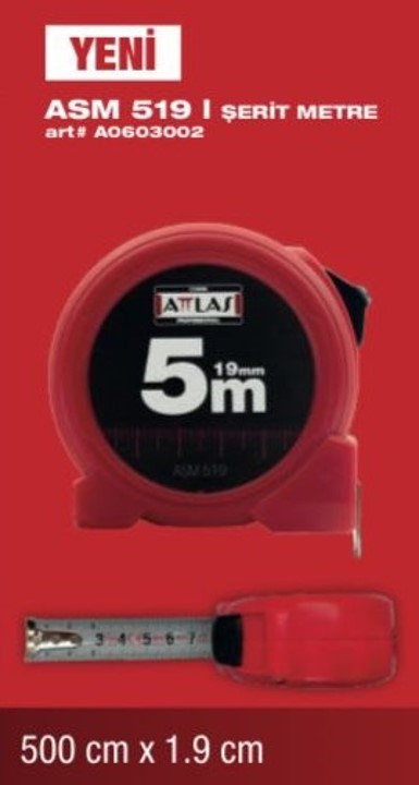Şerit Metre 5M 1.9Cm