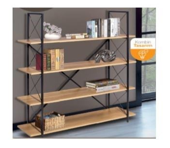 Steel Kitaplık 27*120*150Cm
