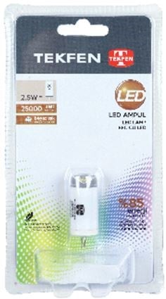 Tekfen Led Ampul 2.5W 200Lm Beyaz G4 Kapsul 12V Bls-Tp G4301G4Cwbl
