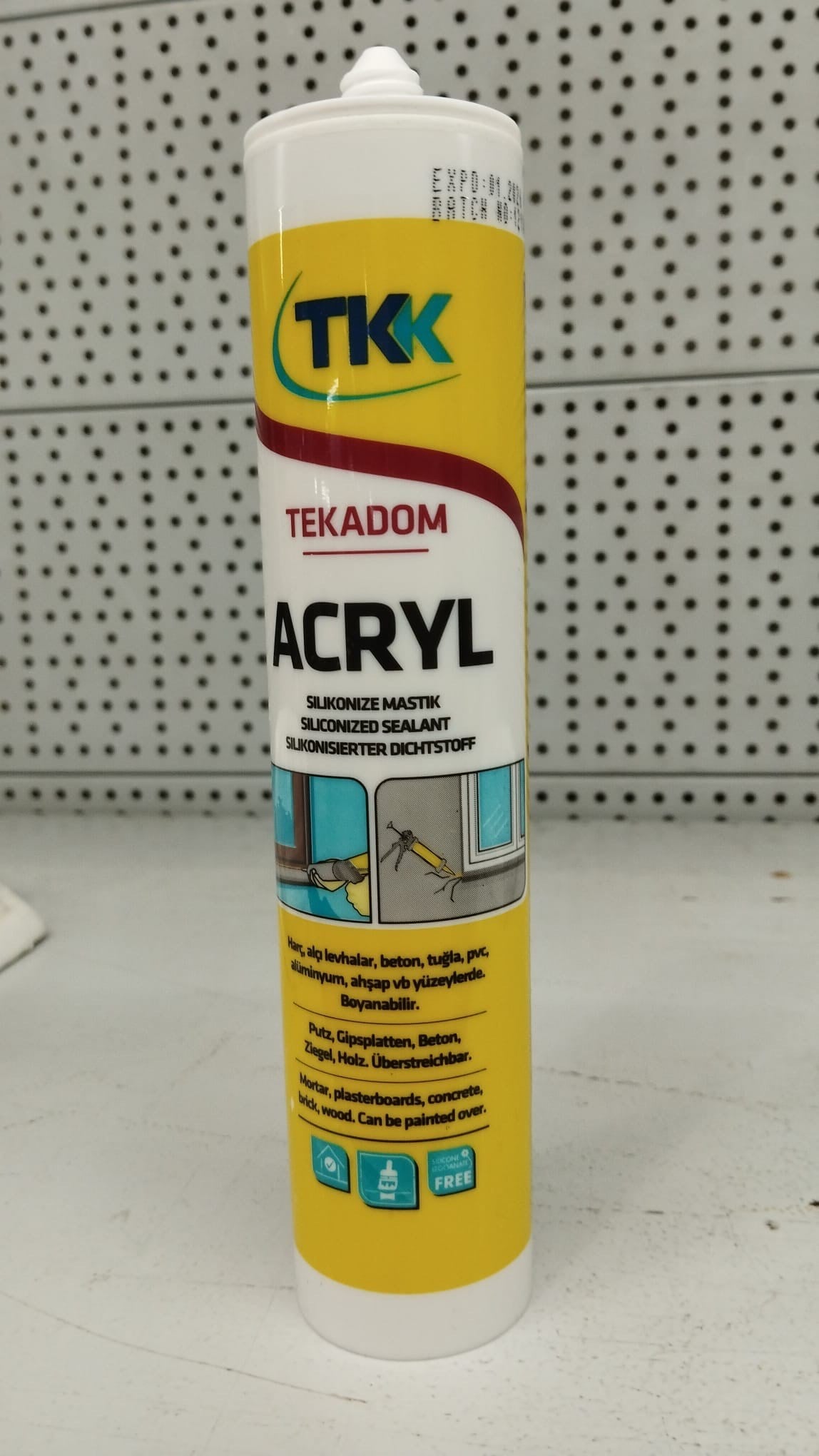 Tkk Silikonize Mastik Beyaz 500Gr