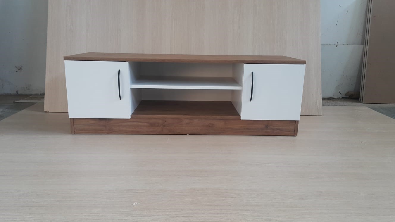 Tv Sehpasi 2Kapakli 135*47*45Cm Amalfi-Beyaz Ege