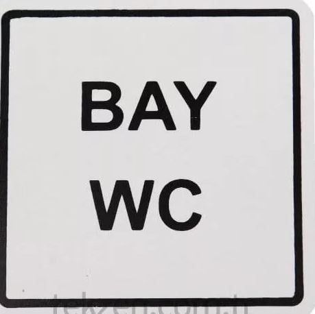 Uyarı Levhası Bay Wc 12*12Cm-Yul 250
