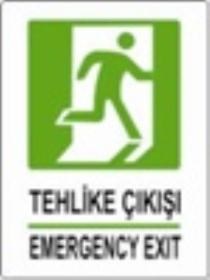 Uyari Levhasi Tehlike Cikisi 25*35Cm-Yul411