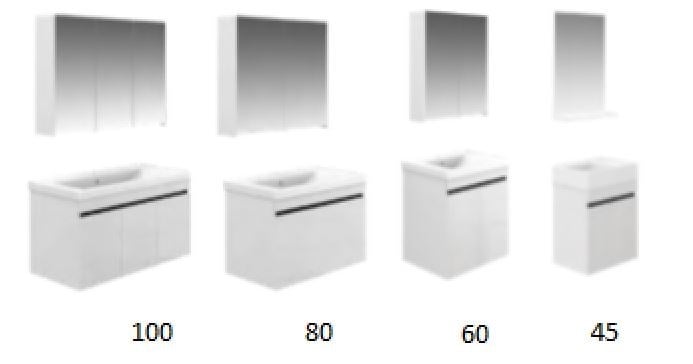 Venus 80 Cm Banyo Dolabı Parlak Beyaz