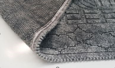 Vintage Taslama Pamuklu Banyo Paspası 70X130