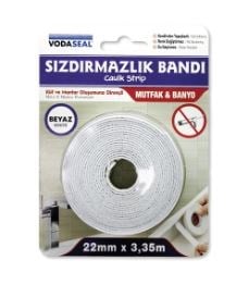 Vodaseal Lavabo Kenar Sızdırmazlık Bandı 22 Mm X 3.35 Mt - Beyaz