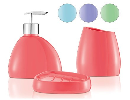 Zen Home Banyo Aksesuar Seti Kirmizi - Pm1103Ac-A