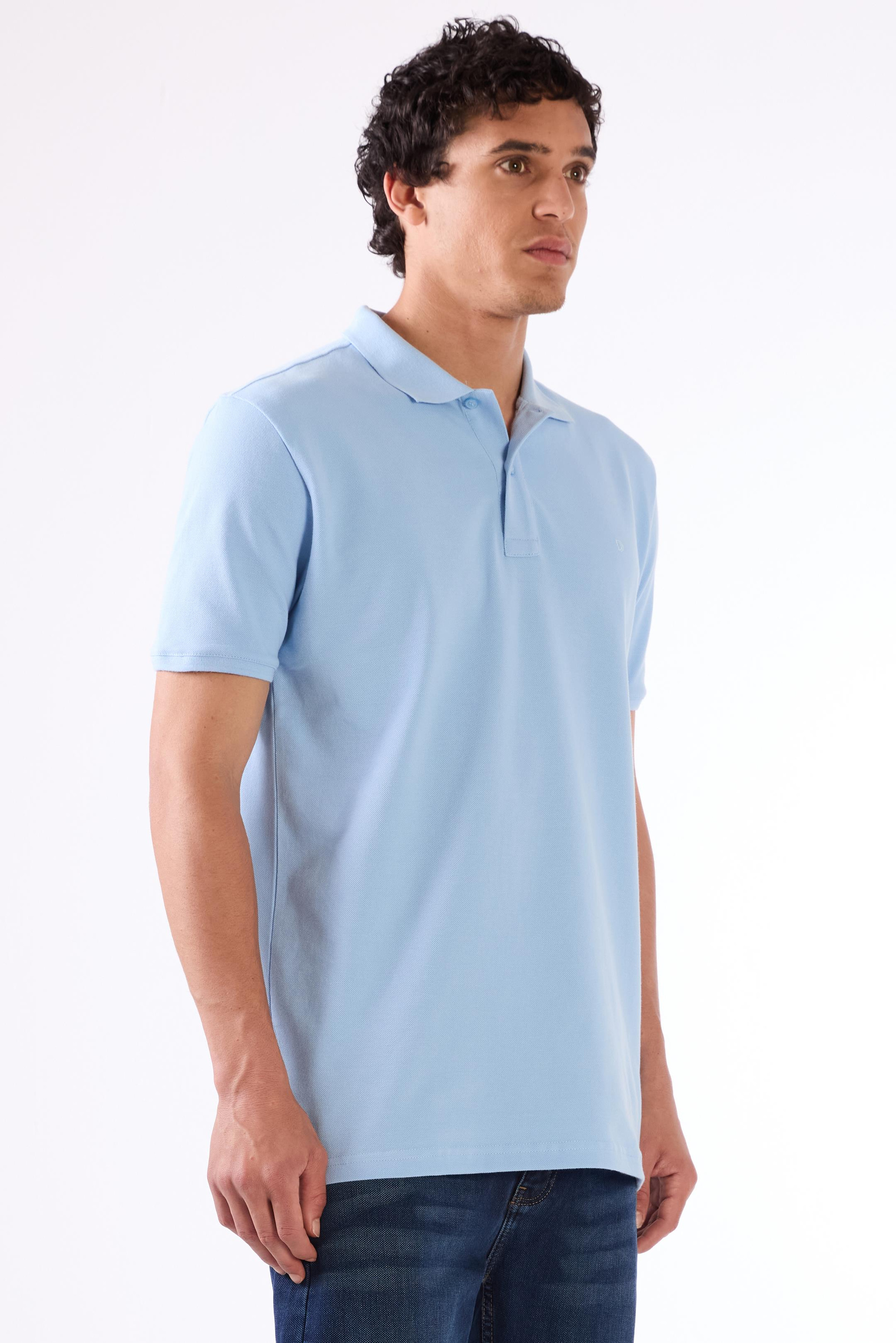 A.MAVİ   DÜZ ERKEK TSHIRT - SLIM FIT